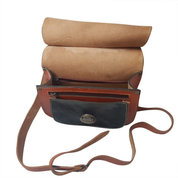 Exquisite Moroccan Handcrafted Genuine Leather Shoulder Bag - Your Perfect Everyday Companion - Image 3