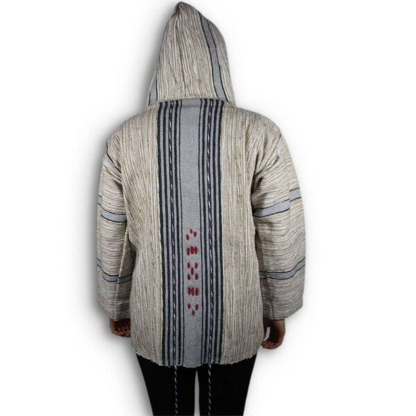 Bohemian Elegance Meets Moroccan Warmth: Handwoven Unisex Wool Jacket - Image 4