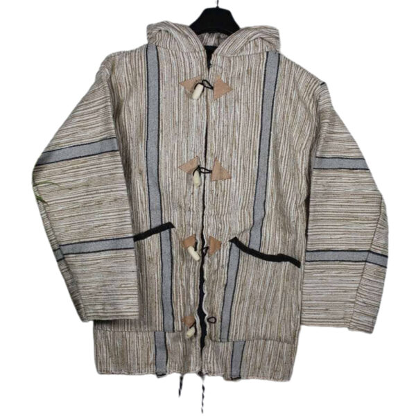 Bohemian Elegance Meets Moroccan Warmth: Handwoven Unisex Wool Jacket