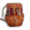 Exquisite Handmade Moroccan Leather Backpack with Kilim Carpet: A Fusion of Tradition, Style, and Functionality