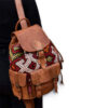 Exquisite Handmade Moroccan Leather Backpack with Kilim Carpet: A Fusion of Tradition, Style, and Functionality