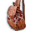Exquisite Handmade Moroccan Leather Backpack with Kilim Carpet: A Fusion of Tradition, Style, and Functionality - Image 2