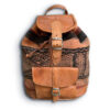 Exquisite Handmade Moroccan Leather Backpack with Kilim Carpet: A Fusion of Tradition, Style, and Functionality