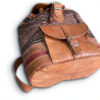 Exquisite Handmade Moroccan Leather Backpack with Kilim Carpet: A Fusion of Tradition, Style, and Functionality - Image 4