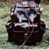 Exquisite Handcrafted Moroccan Pure Leather Hiking Big Backpack: Stylish, Practical, Timeless, and Durable - Image 14