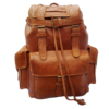 Exquisite Handcrafted Moroccan Pure Leather Hiking Big Backpack: Stylish, Practical, Timeless, and Durable