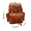 Exquisite Handcrafted Moroccan Pure Leather Hiking Big Backpack: Stylish, Practical, Timeless, and Durable - Image 9