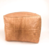 Luxury Moroccan Handmade Leather Pouf - Add Warmth and Elegance to Your Home or Office - Image 2