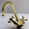 Timeless Elegance: Handcrafted Antique Brass Faucet for Bathroom and Kitchen Charm - Image 2