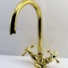 Timeless Elegance: Handcrafted Antique Brass Faucet for Bathroom and Kitchen Charm - Image 4