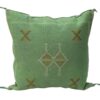 Handmade Moroccan Sabra Cactus Silk Pillow Cover: Ethical Elegance for Your Home
