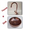 Enhance Your Bathroom with an Exquisite Handcrafted Moroccan Copper Sink Basin- A work of art par excellence