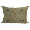 Handmade Moroccan Sabra Cactus Silk Pillow Cover: Ethical Elegance for Your Home