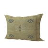 Handmade Moroccan Sabra Cactus Silk Pillow Cover: Ethical Elegance for Your Home - Image 2