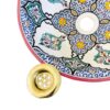 Elegant Moroccan Handmade, Hand painted Ceramic Sink with Brass Drain - A Timeless Work of Art - Image 6