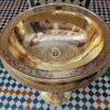 Elevate Your Bathroom with Handcrafted Moroccan Brass Sink Basin with Engraved Faucet- A work of art par excellence - Image 6