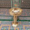 Elevate Your Bathroom with Handcrafted Moroccan Brass Sink Basin with Engraved Faucet- A work of art par excellence - Image 7