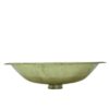Elegant Hand-hammered brass sink studded with wood and resin - Image 5