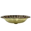 Enhance Your Bathroom with an Exquisite Handcrafted Moroccan Brass Sink studded with Wood and resin- A work of art par excellence - Image 5