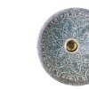 Elegant Moroccan Handmade, Hand painted Ceramic Sink with Brass Drain - A Timeless Work of Art - Image 4