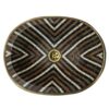 Elegant Hand-hammered brass sink studded with wood and resin