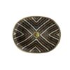 Elegant Hand-hammered brass sink studded with wood and resin - Image 4