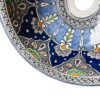 Elegant Moroccan Handmade, Hand painted Ceramic Sink with Brass Drain - A Timeless Work of Art - Image 4