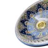 Elegant Moroccan Handmade, Hand painted Ceramic Sink with Brass Drain - A Timeless Work of Art - Image 5