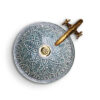 Elegant Moroccan Handmade, Hand painted Ceramic Sink with Brass Drain - A Timeless Work of Art - Image 2