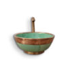 Elegant Moroccan Handmade, Hand painted Ceramic Sink with Brass Drain - A Timeless Work of Art - Image 2