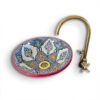 Elegant Moroccan Handmade, Hand painted Ceramic Sink with Brass Drain - A Timeless Work of Art