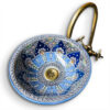 Elegant Moroccan Handmade, Hand painted Ceramic Sink with Brass Drain - A Timeless Work of Art