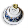 Elegant Moroccan Handmade, Hand painted Ceramic Sink with Brass Drain - A Timeless Work of Art - Image 3