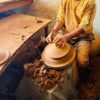 Timeless Elegance Unveiled: Handmade Moroccan Ceramic Tagine with Maillechort Engraving - Image 7