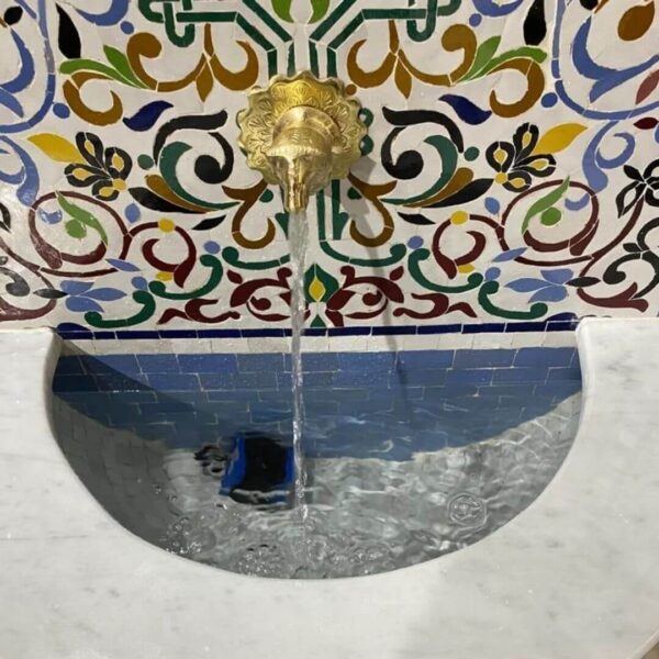 Timeless Elegance: Moroccan Mosaic Wall Fountain - Artistry in Every Drop - Image 5