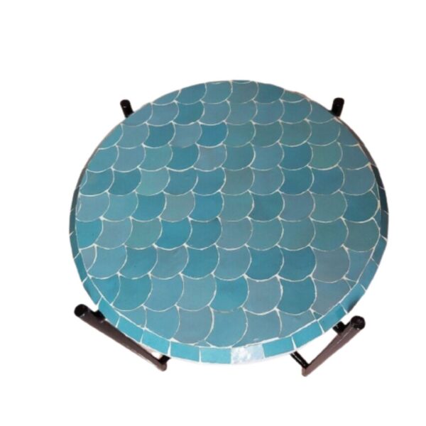 Elegant Moroccan Mosaic Table: A Timeless Work of Art for Your Indoor or Outdoor Oasis - Image 5