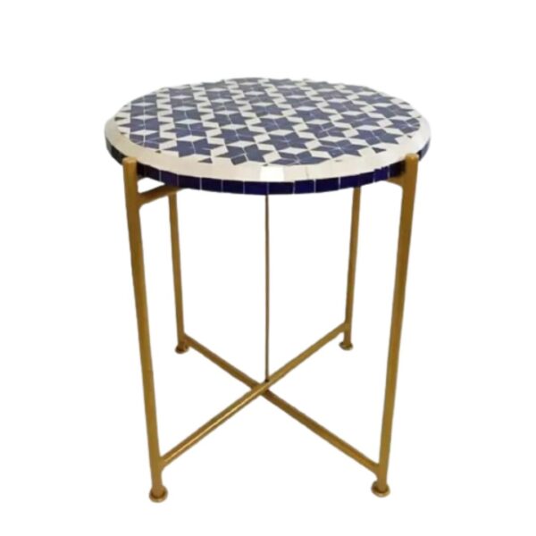 Elegant Moroccan Mosaic Table: A Timeless Work of Art for Your Indoor or Outdoor Oasis - Image 3