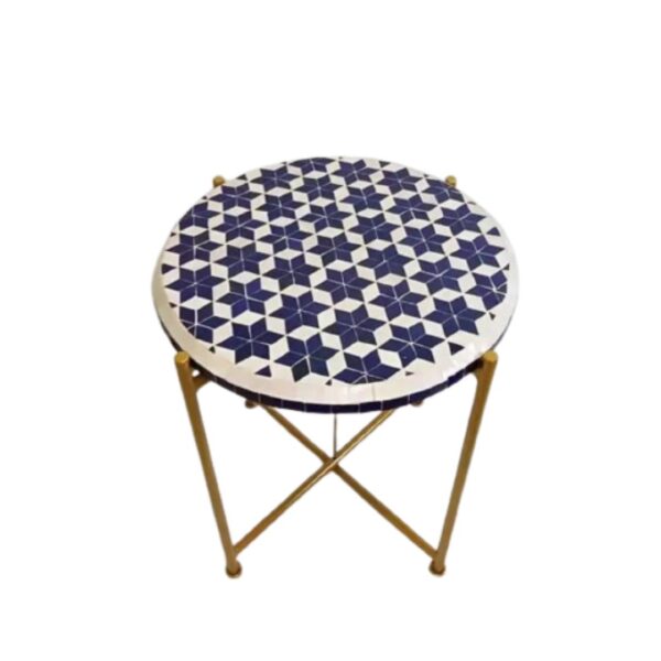 Elegant Moroccan Mosaic Table: A Timeless Work of Art for Your Indoor or Outdoor Oasis - Image 2