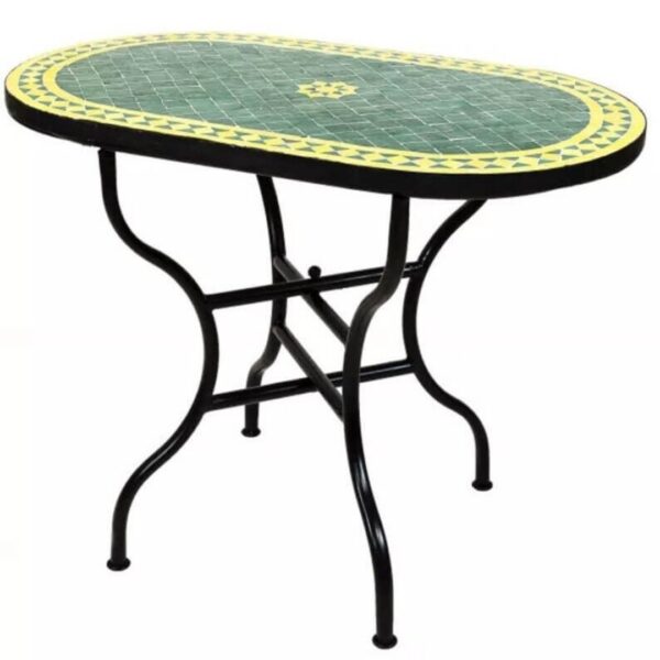 Elegant Moroccan Mosaic Table: A Timeless Work of Art for Your Indoor or Outdoor Oasis