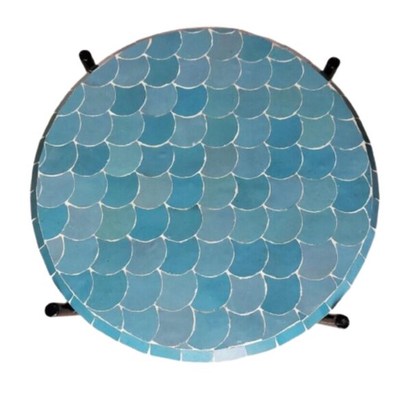 Elegant Moroccan Mosaic Table: A Timeless Work of Art for Your Indoor or Outdoor Oasis - Image 6