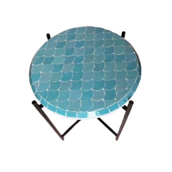 Elegant Moroccan Mosaic Table: A Timeless Work of Art for Your Indoor or Outdoor Oasis - Image 4