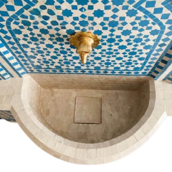 Timeless Elegance: Moroccan Mosaic Wall Fountain - Artistry in Every Drop - Image 6