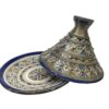 Timeless Elegance Unveiled: Handmade Moroccan Ceramic Tagine with Maillechort Engraving - Image 4