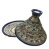 Timeless Elegance Unveiled: Handmade Moroccan Ceramic Tagine with Maillechort Engraving - Image 2