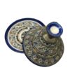 Timeless Elegance Unveiled: Handmade Moroccan Ceramic Tagine with Maillechort Engraving - Image 3