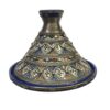 Timeless Elegance Unveiled: Handmade Moroccan Ceramic Tagine with Maillechort Engraving