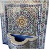 Timeless Elegance: Moroccan Mosaic Wall Fountain - Artistry in Every Drop - Image 3