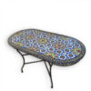 Elegant Moroccan Mosaic Table: A Timeless Work of Art for Your Indoor or Outdoor Oasis