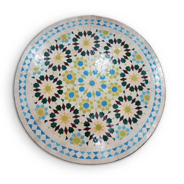 Elegant Moroccan Mosaic Table: A Timeless Work of Art for Your Indoor or Outdoor Oasis - Image 4