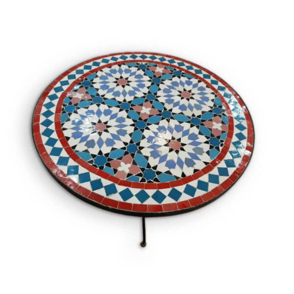 Elegant Moroccan Mosaic Table: A Timeless Work of Art for Your Indoor or Outdoor Oasis - Image 2